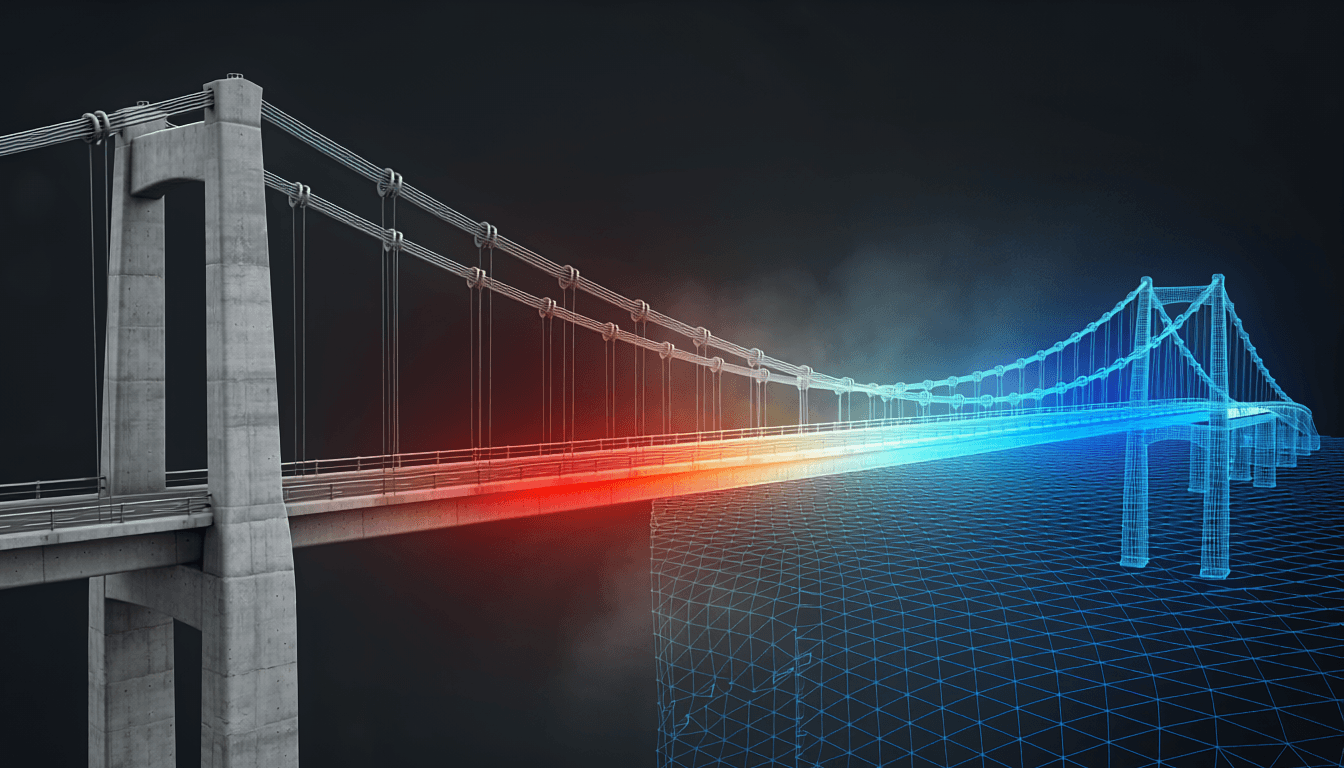 Civil Engineering — physical to digital twin visualization
